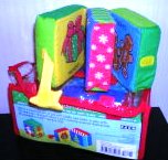 (image for) Christmas Newborn Plush Cube Blocks Books - Click Image to Close